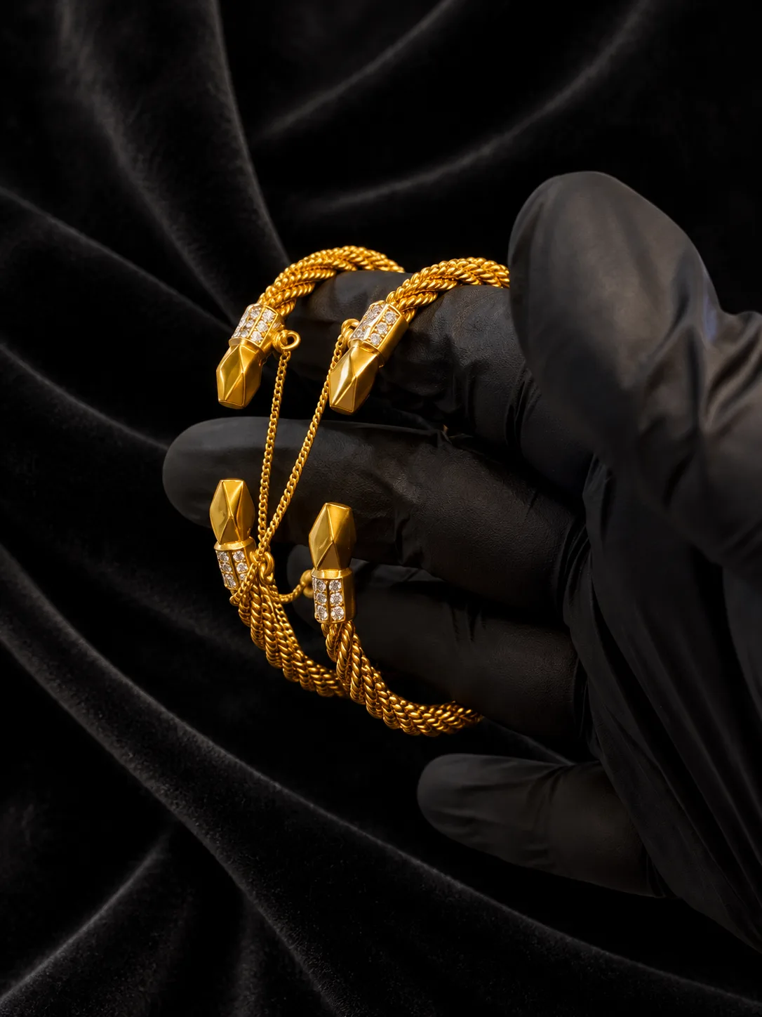 Double Head Gold Bracelet