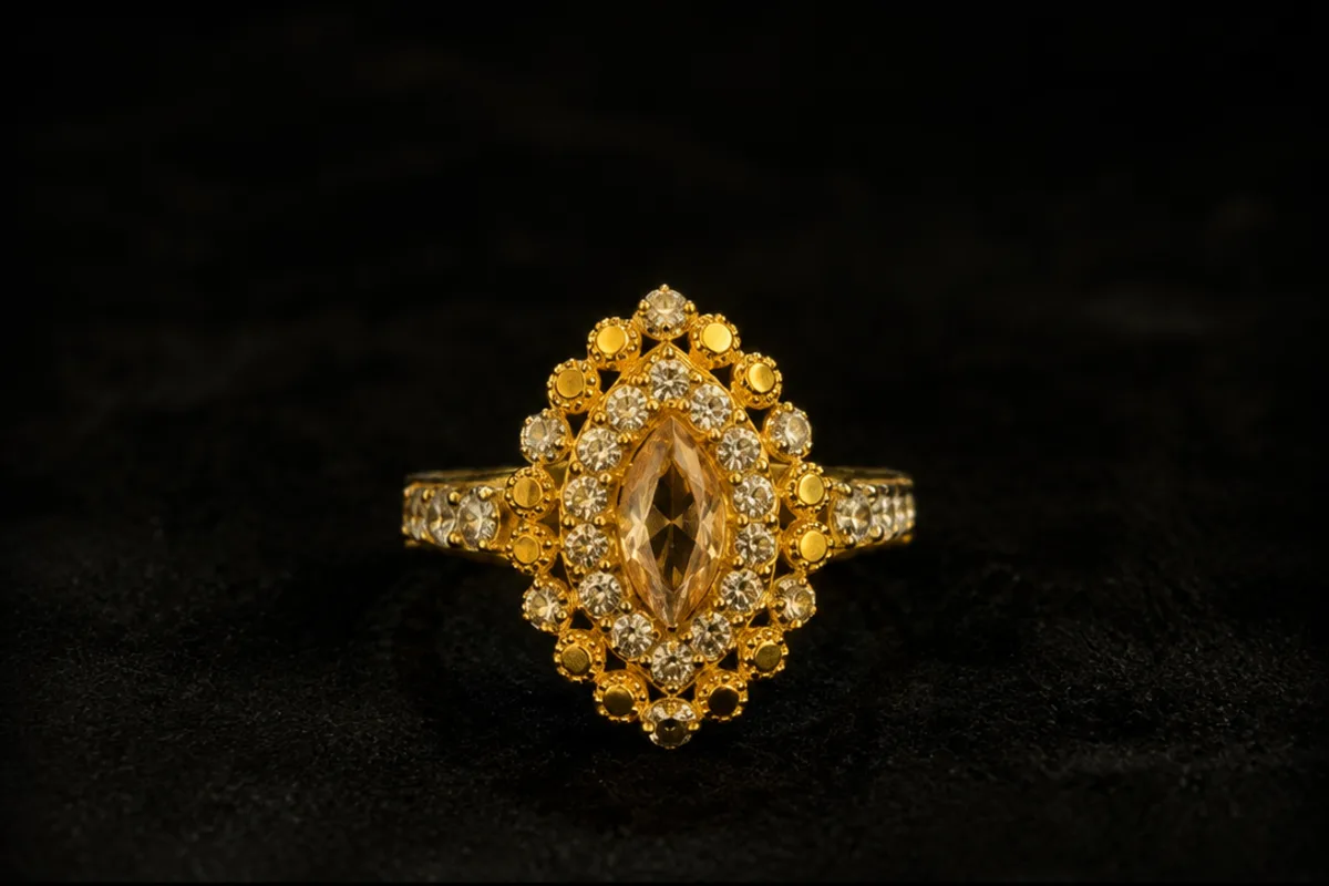 Marquise Champagne Ring