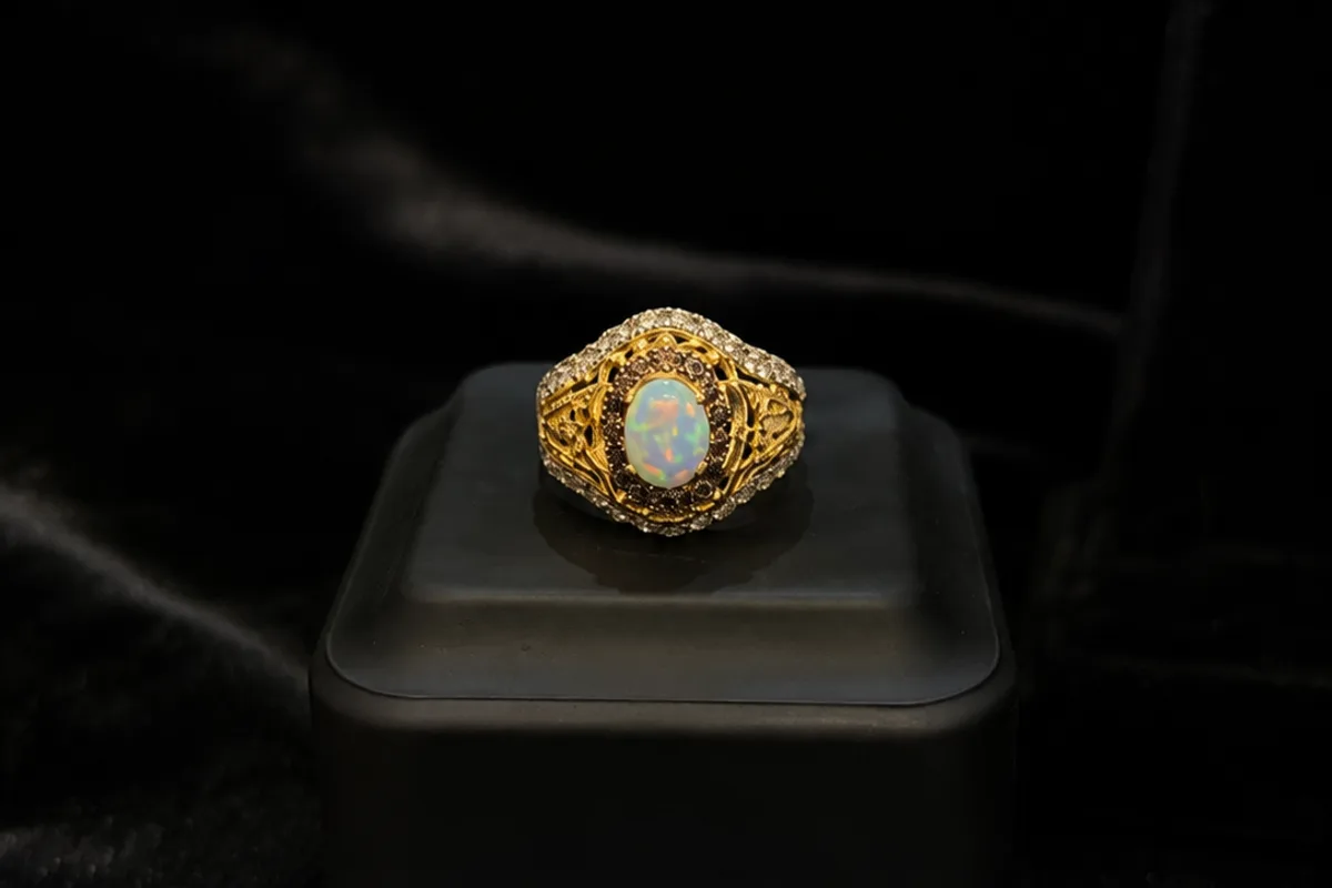 Gold Opal Ring