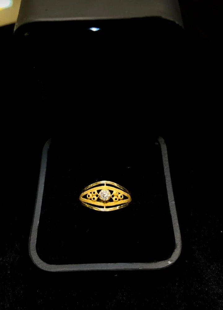 Marquise Halo Gold Ring