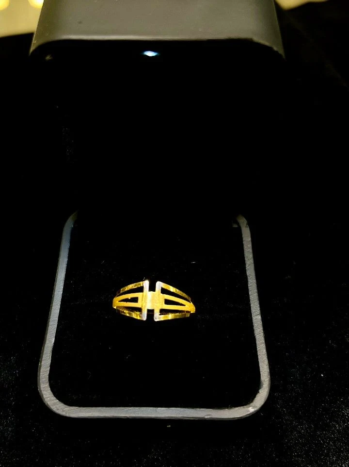 Lattice Band Gold Ring