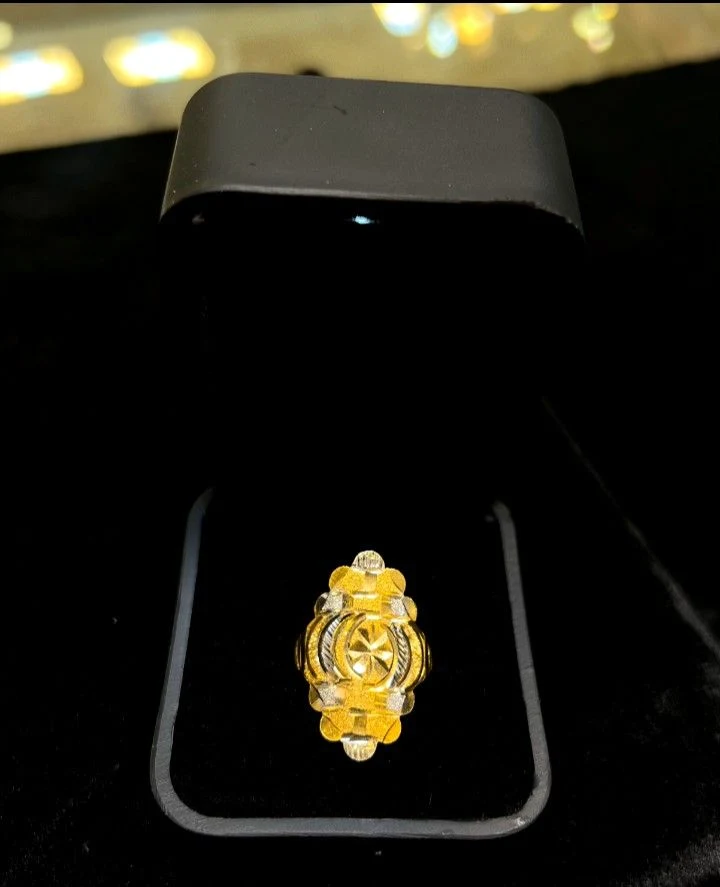 Ornate Medallion Gold Ring
